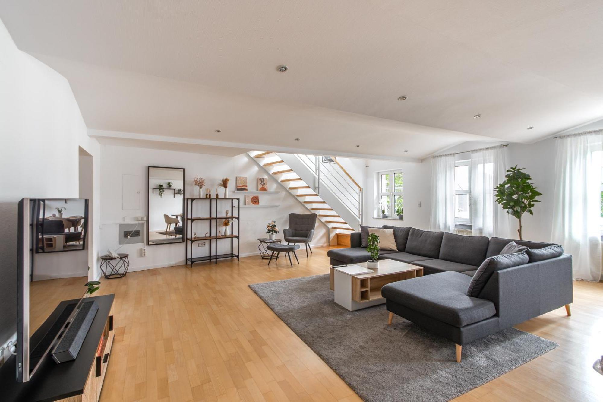 Penthouse-Maisonette - City Center, Highspeed Internet, Garage Worms Bagian luar foto
