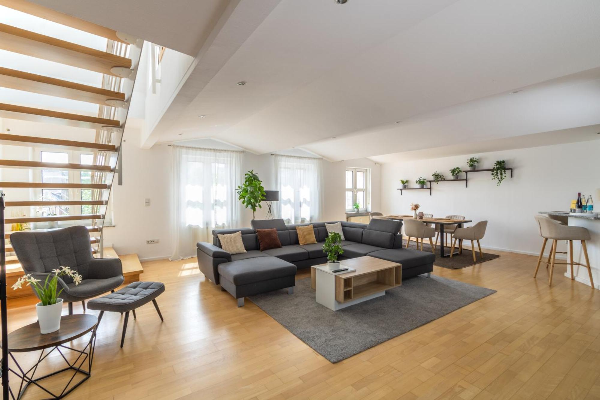 Penthouse-Maisonette - City Center, Highspeed Internet, Garage Worms Bagian luar foto